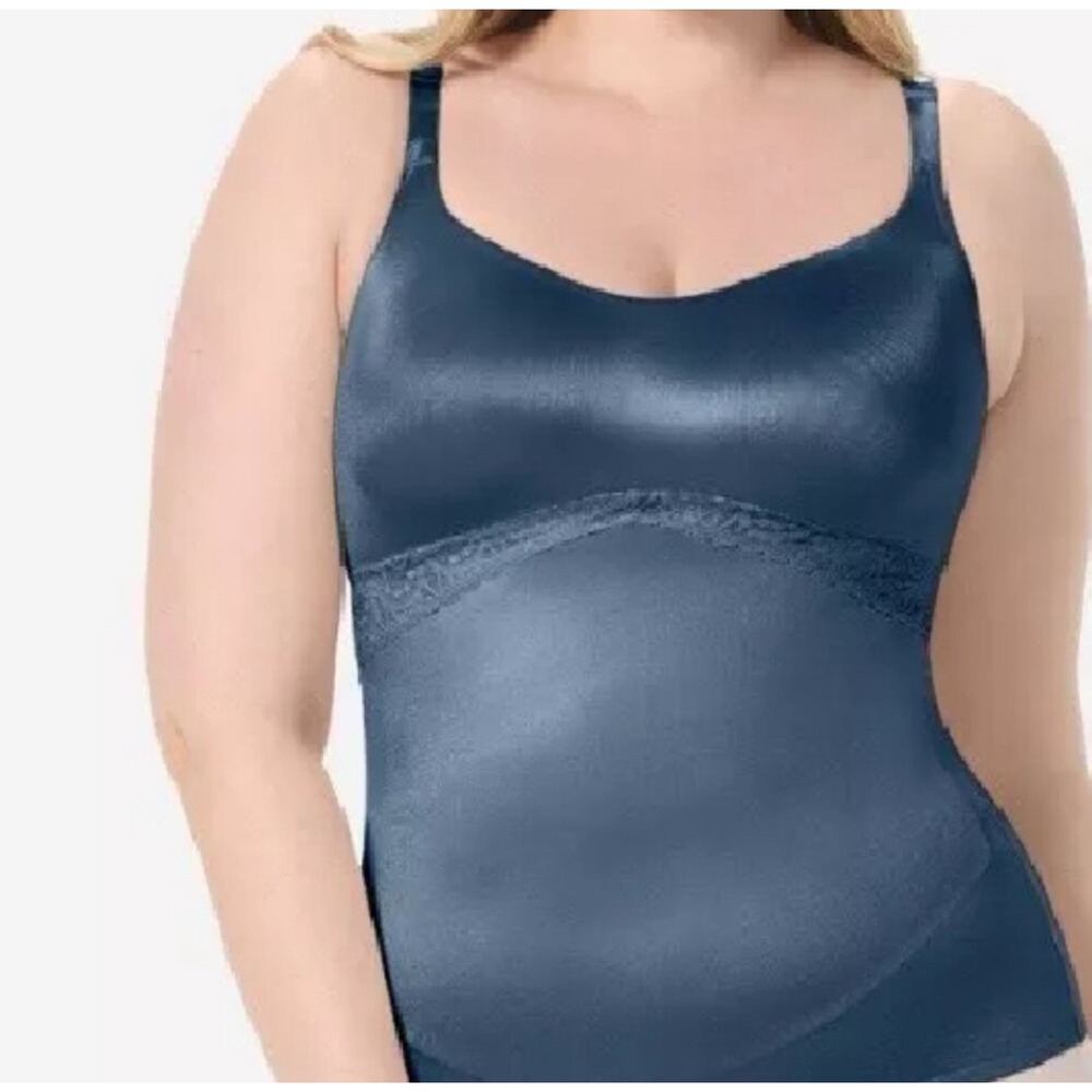 Ruby Ribbon Original Cami Size 48 Shaping Shapewear camisole Midnight Teal Blue